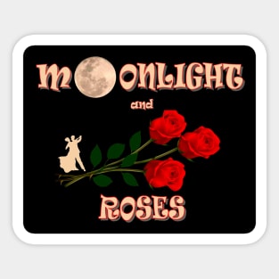 Moonlight and Roses Dance Song Print Sticker